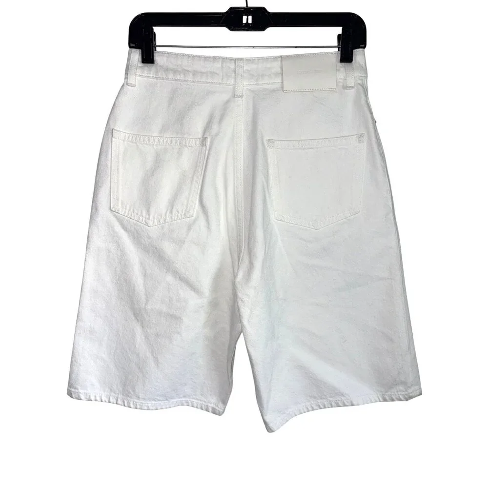 Loulou Studio Isu Shorts in Ivory 25 New Womens Bermuda Long Knee
